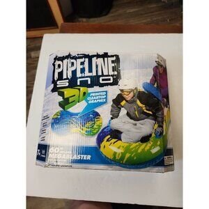 Pipeline Sno 60" Inflated Megablaster Duo Snowtube 3d Graphics Sled 2 Person